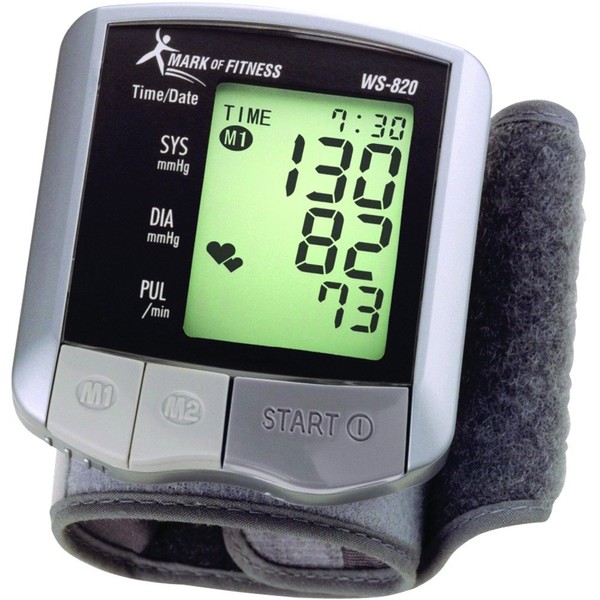 Baseline Mark of Fitness WS-820 Automatic Wrist Blood Pressure Monitor,Grey