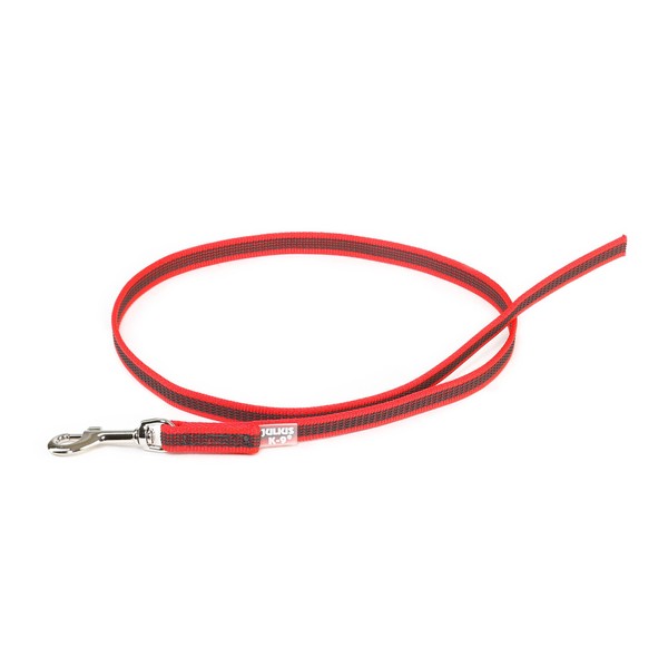 Julius-K9 218GM-R-1 Color and Gray Super-Grip Leash without Handle, Red-Gray,