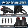 HAONEL Motorcycle Front Fender Mudguard Extender with Bracket Replacement for