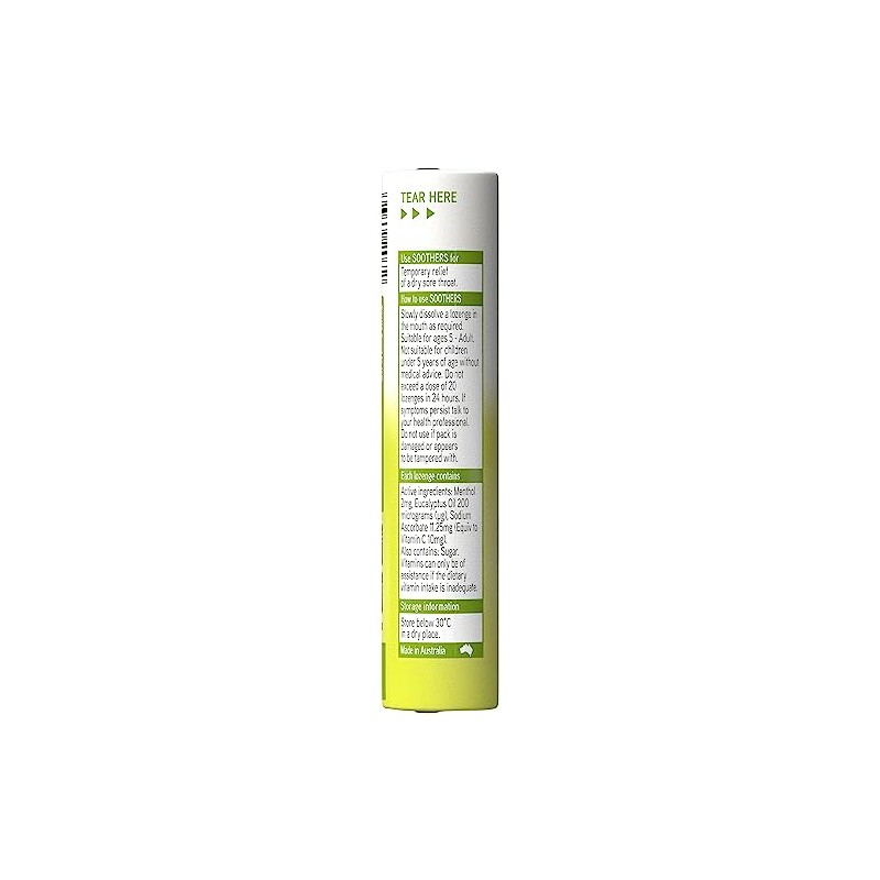 Allens Soothers Liquid Centres Lemon and Lime Flavour - 10