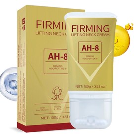 Ah-8 Firming Neck Cream, Neck Firming Cream with Roller, Tighten and Lift Neck Cream Contain Hexapeptide, Ah8 Neck Firming Cream Firm and Lift Sagging Skin, Reduce Wrinkles Fine Lines and Double Chin
