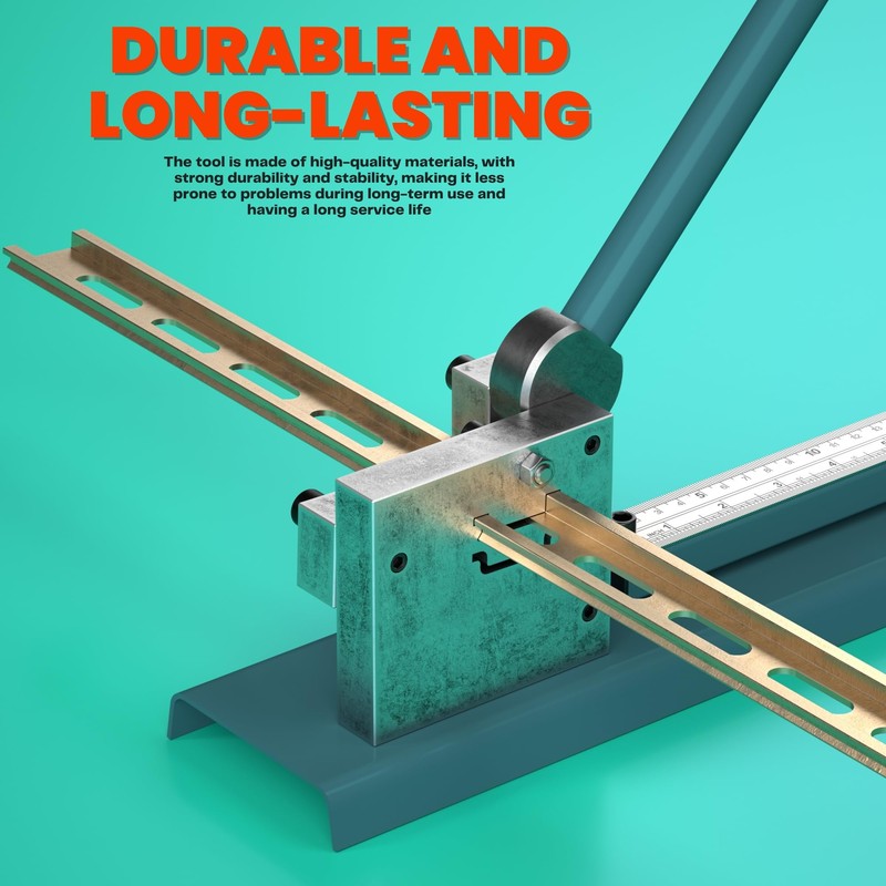Manual Din Rail Cutter, Dual Groove Rail Cutting Tool with