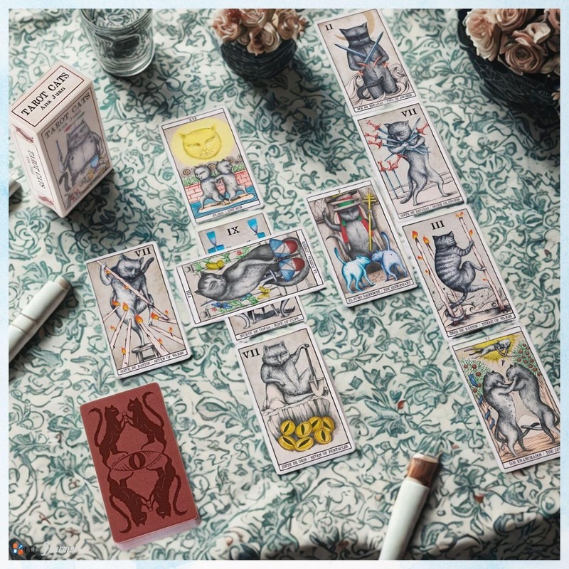 Tarot Cards, 78 Cards, Tarot Divination, Tarot Cats, Japanese Instruction