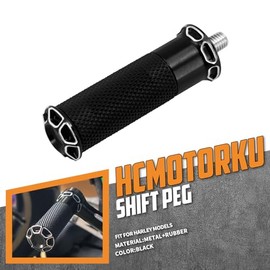 Motorcycle Gear Shift Lever Footrest Toe Footrest Motorcycle Gear Shift Lever with Screw Aluminium Fits Most Harley Sportster XL883 Softail Dyna Touring Street Glide Road