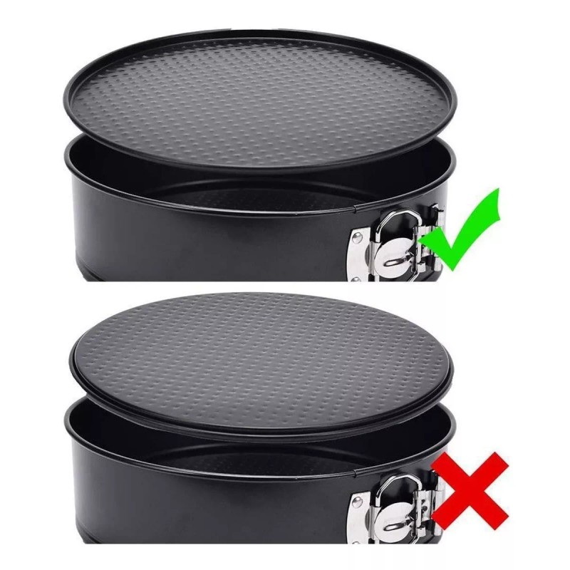 24x7 Set 3 Moldes De Reposteria Pastel Antiadherente Desmontable