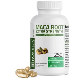 Bronson Maca Root Extra Strength 4000 MG per Serving, Lepidium Meyenii - Non-GMO Gluten-Free Dietary Supplement:_250 Count
