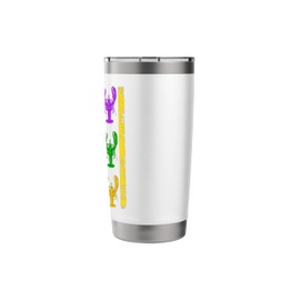 Carnival Mardi Gras USA American Flag Crawfish Parade Outfit Stainless Steel Insulated Tumbler