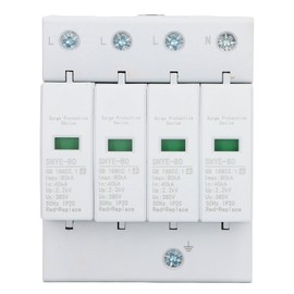 Surge Protective Device 80KA House Voltage Protector Quick Response Fault Indication Surge Arrester Device 4P 385V