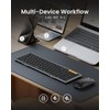 ProtoArc XKM01 Tri-Fold Bluetooth Keyboard and Mouse Combo - Color: