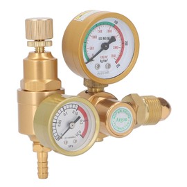 Oumefar Welder Gas Regulator Argon CO2 Regulators, Compatible with Mig Tig Miller Weld G5/8in Male Thread Inlet 1/4in Outlet