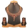 NEW! Touchstone Indian Bollywood Fine Filigree Red Faux Ruby Grand