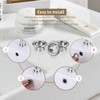 SKYPIA 4 Pcs Sink Overflow Ring Set Bathroom Accessary Kitchen