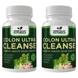 Colon Cleanse - Natural Solution to Colon Health - Natural Laxative - Constipation Relief - Gut Detox - Probiotics - Starts Working in 24 Hours - Supports Natural Bowel Rhythms (2 Bottles, 120 Count)