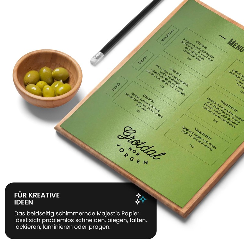 Netuno 100 x Pearlescent White Craft Paper DIN A4 21