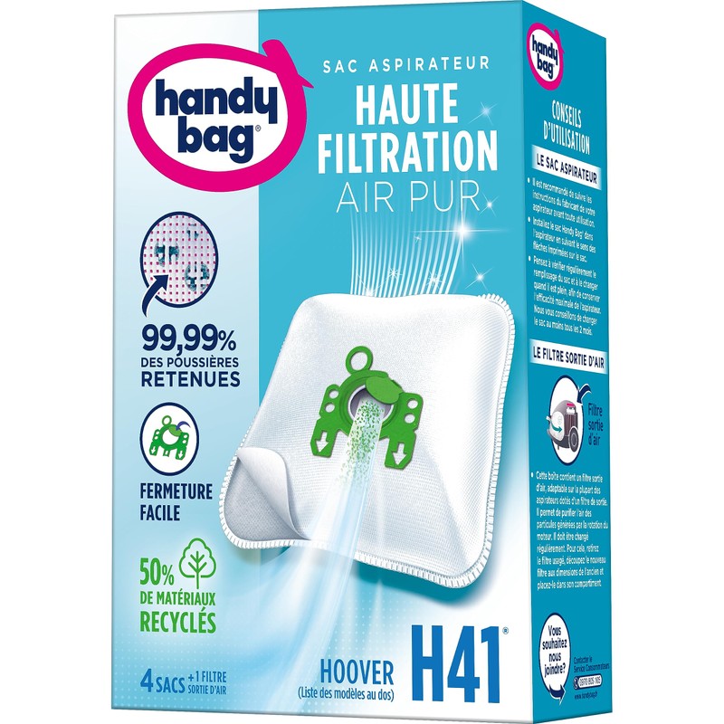 Handy Bag H41 Staubsaugerbeutel Hoover Télios Sensory