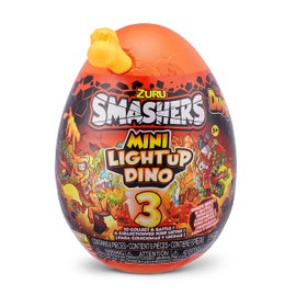 Smashers Mini Light Up Egg Series 4, Dinosaur Spinosaurus Egg with Many Surprises!