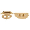 Brass Hasp Buckle Lock Retro Design 8cm Diameter Rust Resistance