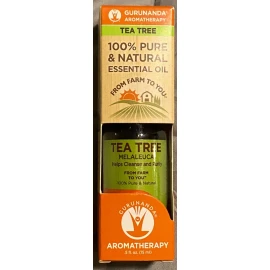 Guru Nanda Tea Tree Essential Oil Therapeutic Grade 0.5 fl oz