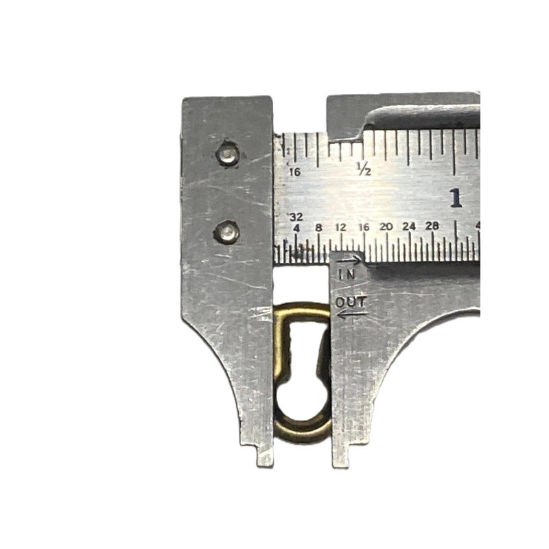 Keyhole Insert Stamped Brass, 3/4" Tall