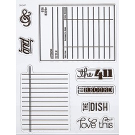 Penny Black Rubber Clear Stamps 5-inch x 6.5-inch Sheet-Life's Journals