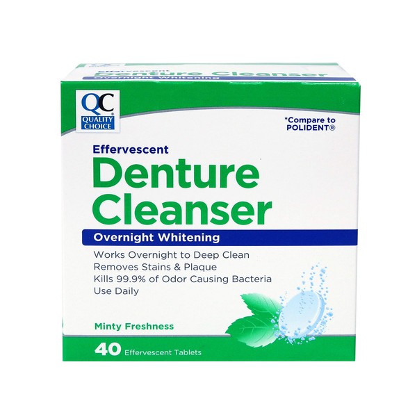 PACK OF 3 EACH QC DENTURE CLEANS TAB (POLIDEN 40TB PT#63551595948