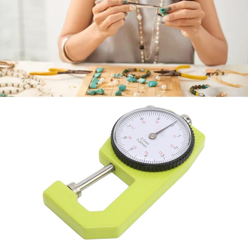 Thickness Gauge 0.1mm High Accuracy 0 to 20mm Range Round