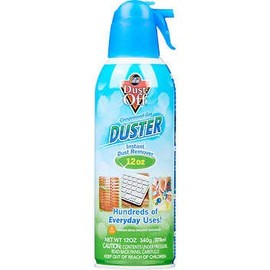 Dust-Off Professional Electronics Compressed Gas Duster, 12 oz, 6 ct