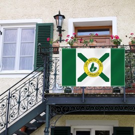 3×5 FT Cape Breton Island Flag,Large Canada Nova Scotia Decor,Double Side Digital Printed 150D Polyester Banner With Canvas Header Brass Grommet For Outdoor Indoor Parade Car