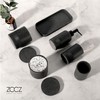 ZCCZ Black Stone Bathroom Accessories Set 6 Pieces - Toothbrush