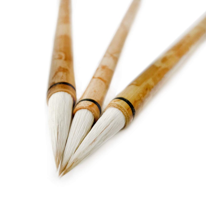 Artway Chinese Bamboo Brush Set - Small, Medium and Large