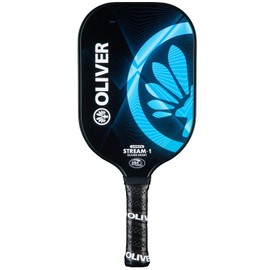 Pickleball Paddle Stream-1 Carbon - Carbon Fiber Surface with Oliver Meta Carbon Technology, 0.5" Polypropylene Honeycomb Core, USAPA Approved - Maximum Control, Power, Spin, and Performance