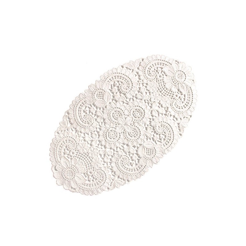 Plauener Spitze by Modespitze Tosca 10276_e_2545 Tablecloth Oval 25 x