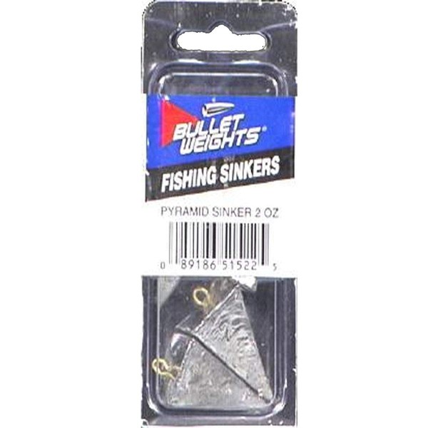 Bullet Weights Pyramid Sinkers Size 2 oz. 4 pc