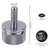 Motorcycle Rear Mudguard Seat Screw, Skull Design 1/4"-20 Thread Seat