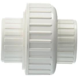 B and K 164-135 PVC Schedule 80 Threaded Union, 1"