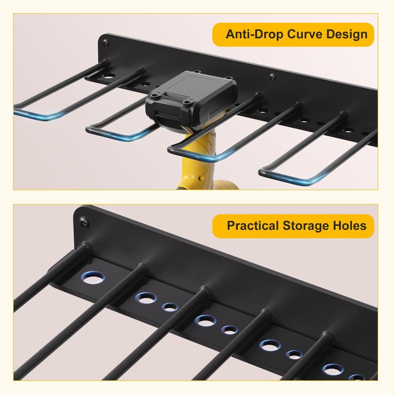 oviitech Power Tool Organizer Wall Mount，Power Tool Storage Rack for