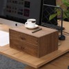 DDYURI Wood 2 Drawer Desktop Organizer Cabinet - Desk Storage