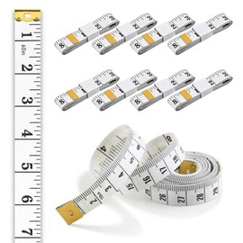 Pack of 12 White Tape Measure, Universal Tape Measure for Measuring Body Width, DIY Clothing, Making Cosplay Clothing