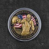 Never Give Up Boxing Challenge Coin – 3D Color Relief