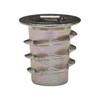 E-Z LOK Threaded Insert for Soft Wood, Zinc Hex-Flanged Thread
