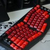PBT Keycaps Set 164Keys Cherry Profile Red Black Keycaps 60%