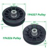 POSEAGLE 2 Pack 532194326 V-Groove Idler Pulley with 532194327 Flat