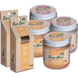 Set Para La Piel Bam Boo! Lifestyle 6 Pzas Crema Hidratante Sandía, Exfoliante Karité Naranja, Jabón Miel y Avena
