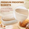 Rorecay Banneton Bread Proofing Baskets Set of 2, 10 Inch