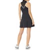 Callaway Women's Racer Back Sleeveless Flounce Dress, Caviar, Small