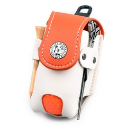 YUPPY QUOKKA Golf Ball Case, Premium Microfiber Leather, Like Genuine Leather, Texture, Supple Texture, High Quality, Stylish, Functional, Durable, Strong Thin Magnetic Closure, Coordination, Stylish, Belt Loop, Durable, Compact, Lightweight, Convenient,