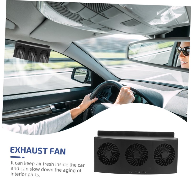 SHINEOFI Car Exhaust Fan Air Circulation Radiator Fan for Vehicle
