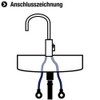 Cornat T317310270 Connecting Hose 3 / 8 Inch x 10