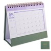 NUOBESTY Desktop Calendar 2024.07-2025.12 Standing Flip Calendar Monthly Calendar Portable