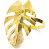 Juvale Tropical Leaf Napkin Rings (1.7 Inches, Gold, 12-Pack)